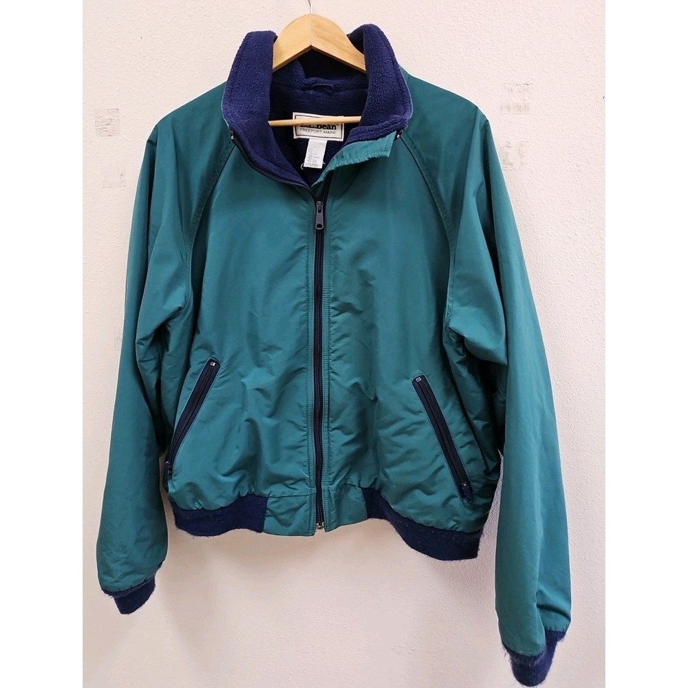 Vintage LL Bean Jacket Mens Xl  Made in USA Fleece Lined 90s Outdoor Hiking